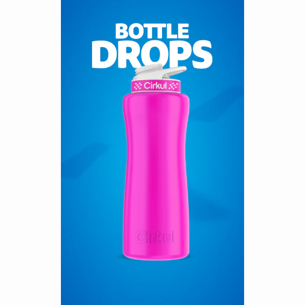 Limited Edition: 32oz. Neon Fuchsia Stainless Steel Bottle & Lid